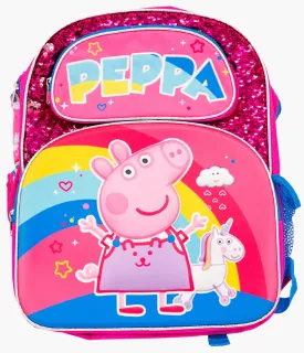 12" Peppa Pig Sequined Backpack