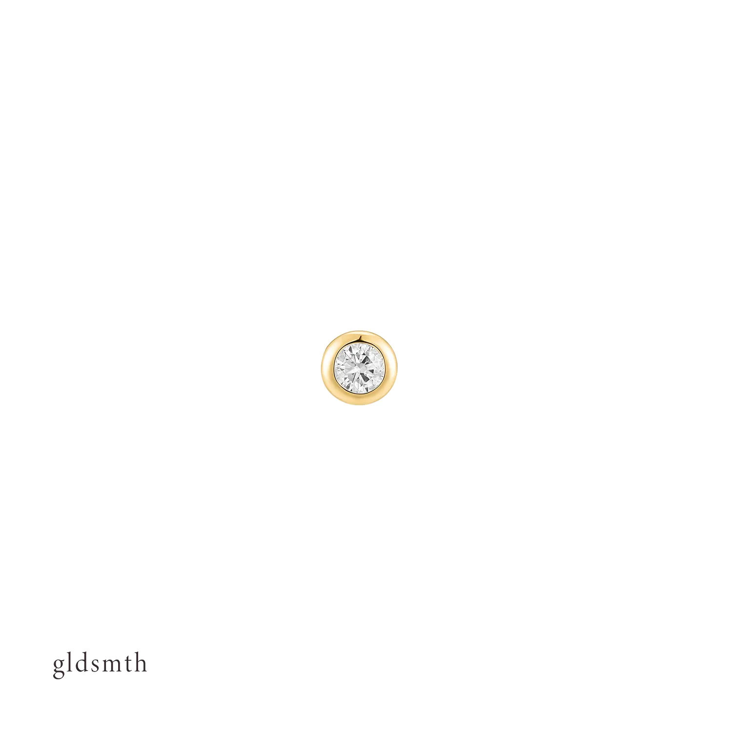 14k Gold Diamond Stud (Single)