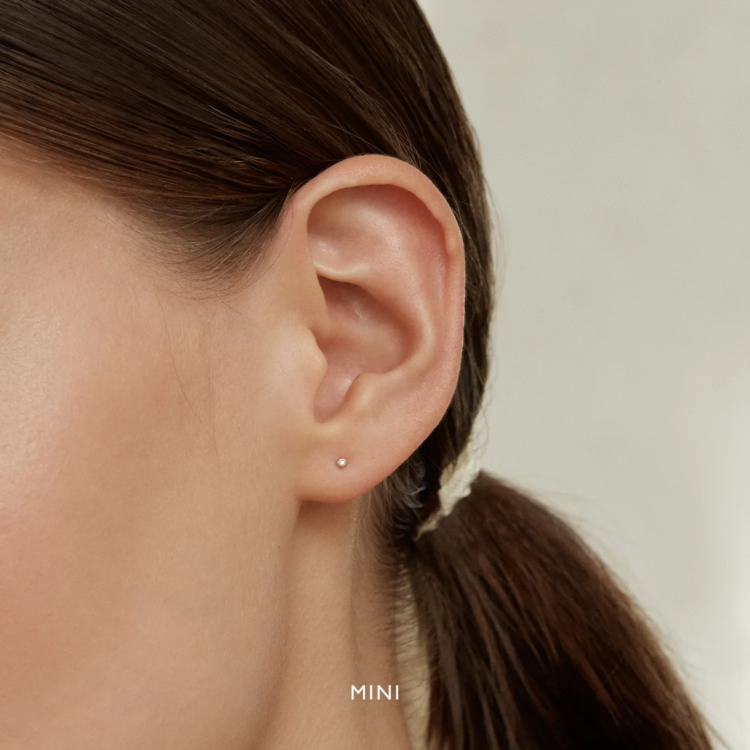 14k Gold Diamond Stud (Single)