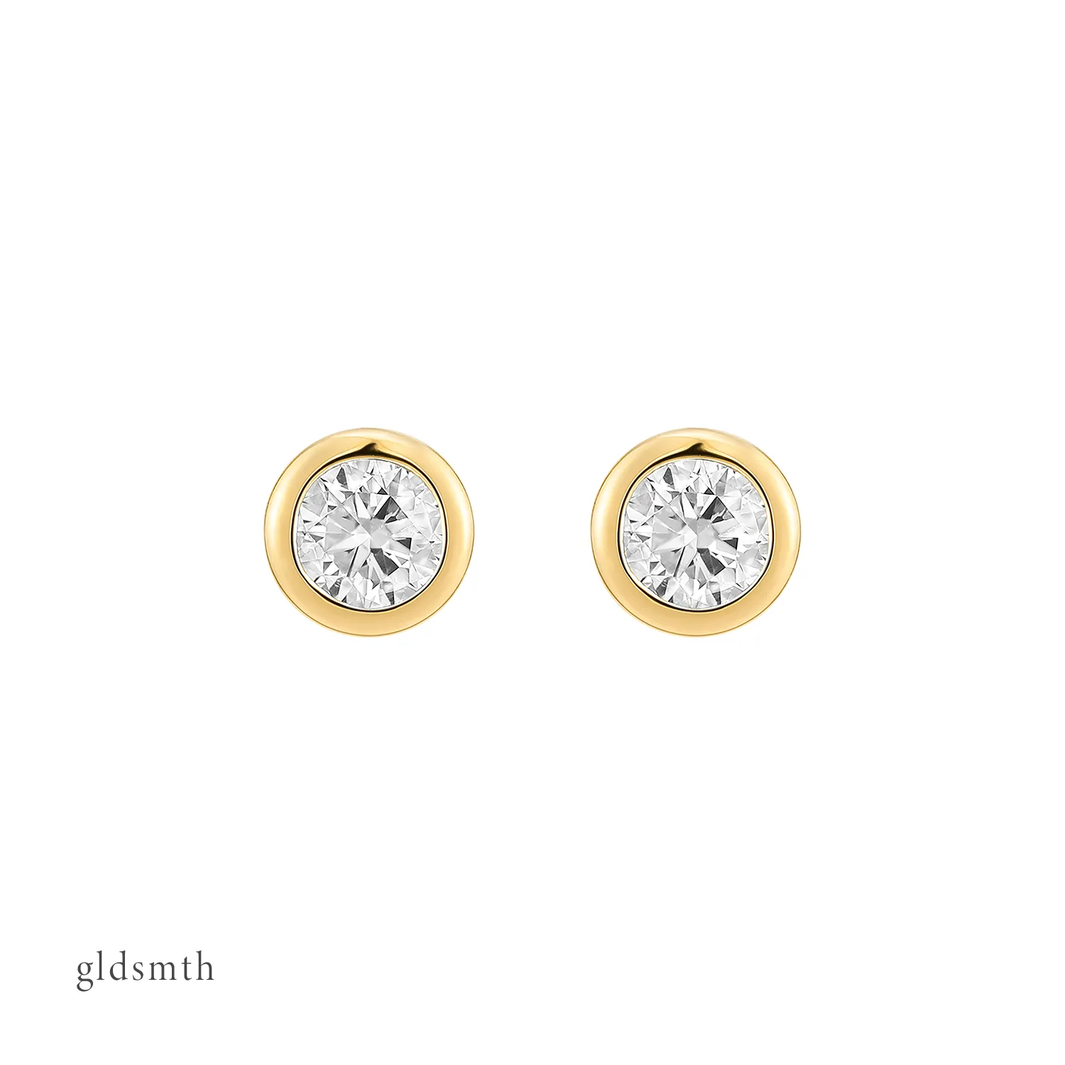 14k Gold Diamond Stud (Single)