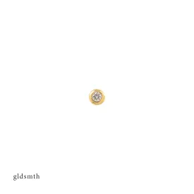 14k Gold Diamond Stud (Single)