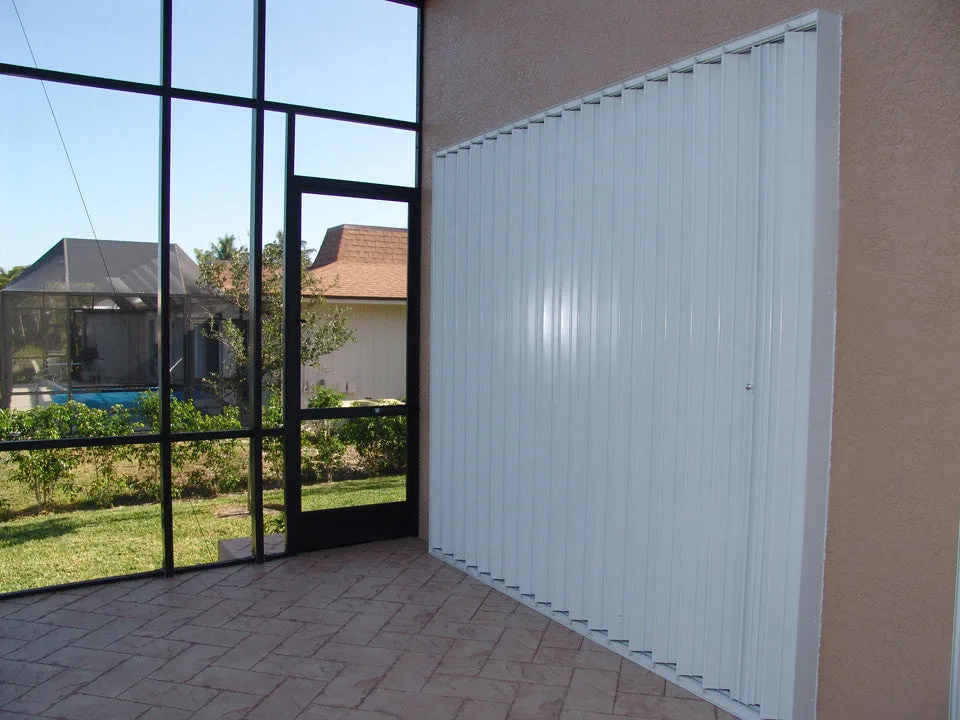 46" x 87.25" Accordion Hurricane Shutter