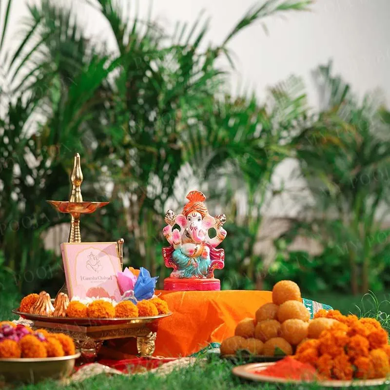 7INCH Aditijaya Eco-Friendly Ganpati | Plant-A-Ganesha