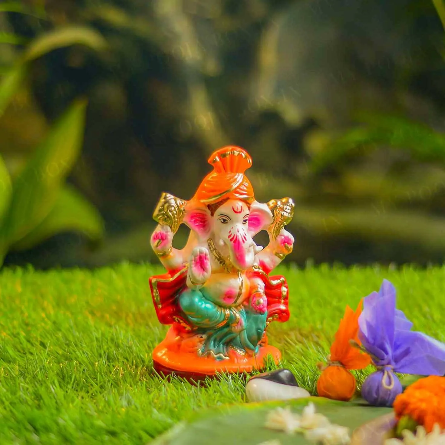7INCH Aditijaya Eco-Friendly Ganpati | Plant-A-Ganesha