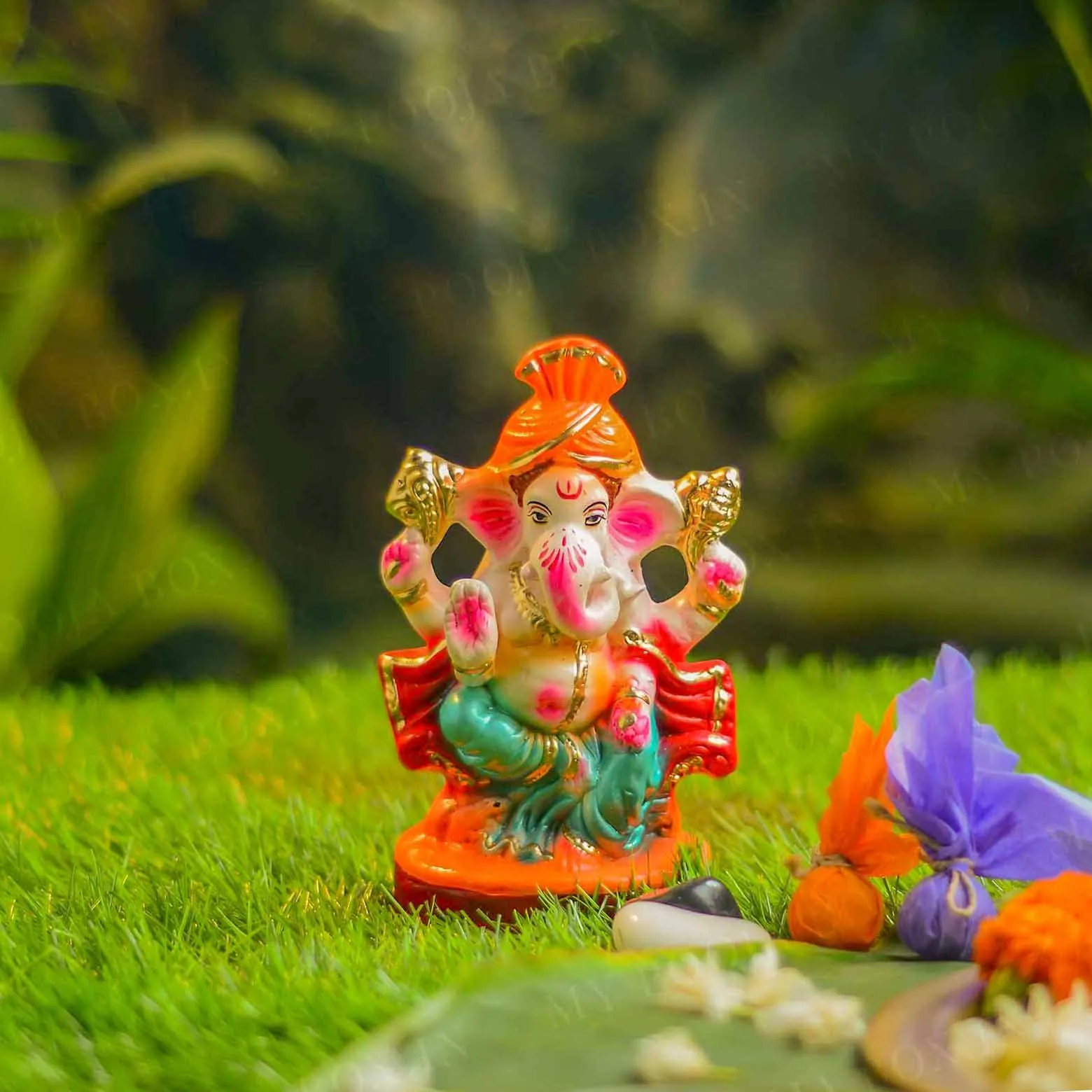 7INCH Aditijaya Eco-Friendly Ganpati | Plant-A-Ganesha