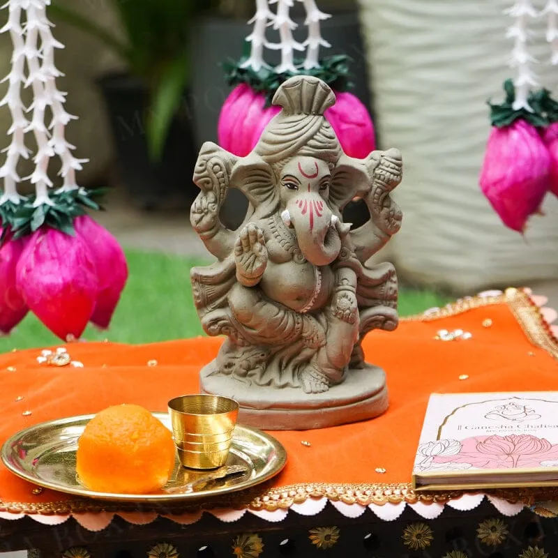 7INCH Aditijaya Eco-Friendly Ganpati | Plant-A-Ganesha
