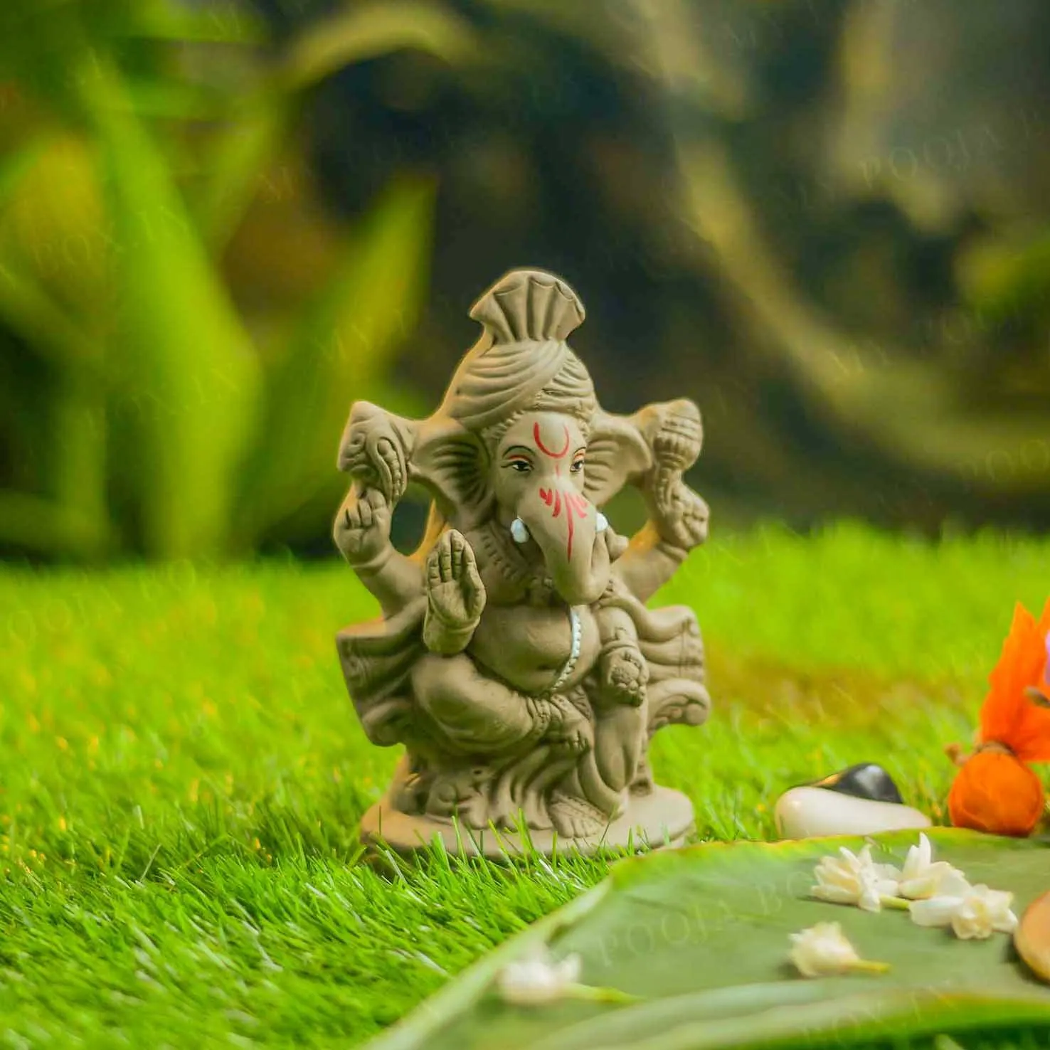 7INCH Aditijaya Eco-Friendly Ganpati | Plant-A-Ganesha