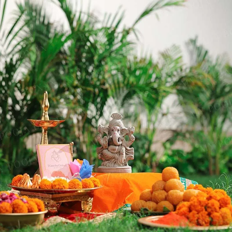 7INCH Aditijaya Eco-Friendly Ganpati | Plant-A-Ganesha