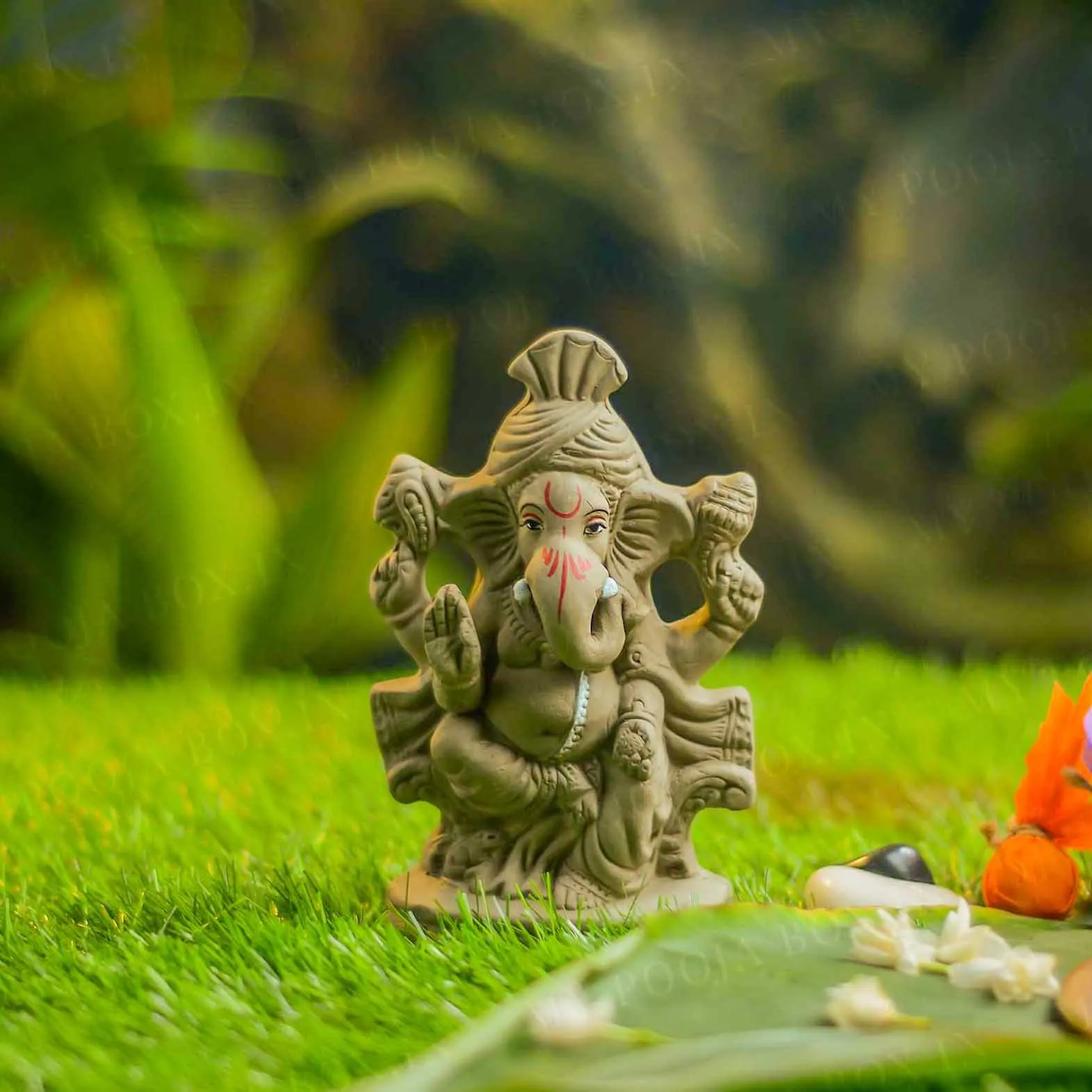 7INCH Aditijaya Eco-Friendly Ganpati | Plant-A-Ganesha