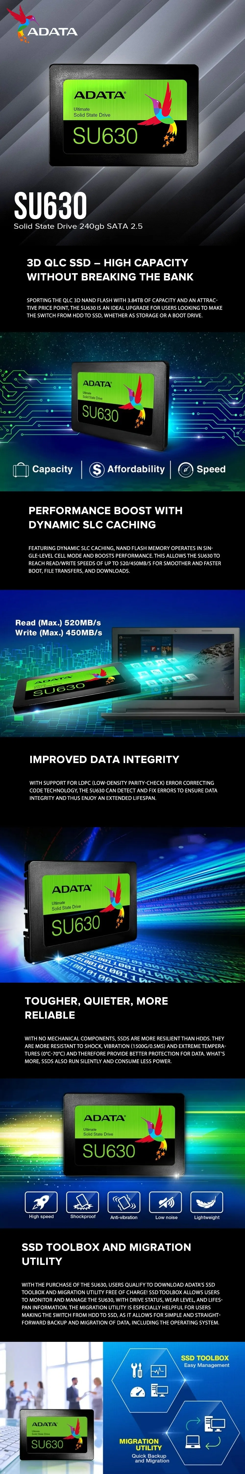 Adata SU630 Solid State Drive 240gb SATA 2.5
