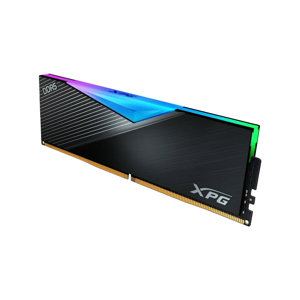 Adata XPG Lancer 64GB (2x32GB) RGB DDR5 6000MHz PC5-48000 CL30-40-40 1.35V Desktop Memory with Heatsink (Black) (AX5U6000C3032G-DCLARBK)