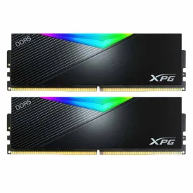 Adata XPG Lancer 64GB (2x32GB) RGB DDR5 6000MHz PC5-48000 CL30-40-40 1.35V Desktop Memory with Heatsink (Black) (AX5U6000C3032G-DCLARBK)
