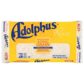 Adolphus Enriched Long Grain White Rice, Gluten Free, 5 lb Bag