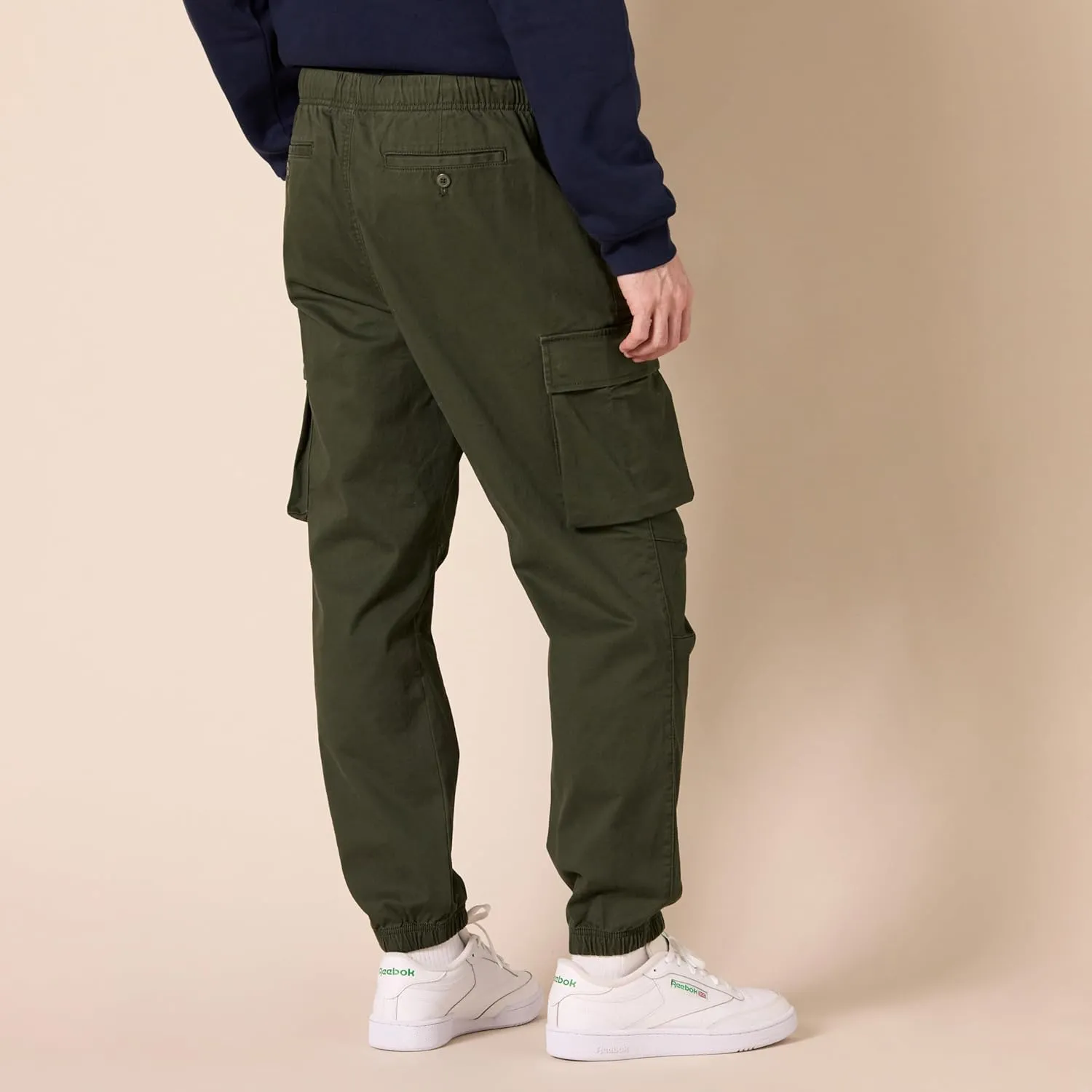 Amazon Essentials Men's Drawstring-Waist Regular-Fit Cargo Jogger