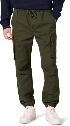 Amazon Essentials Men's Drawstring-Waist Regular-Fit Cargo Jogger