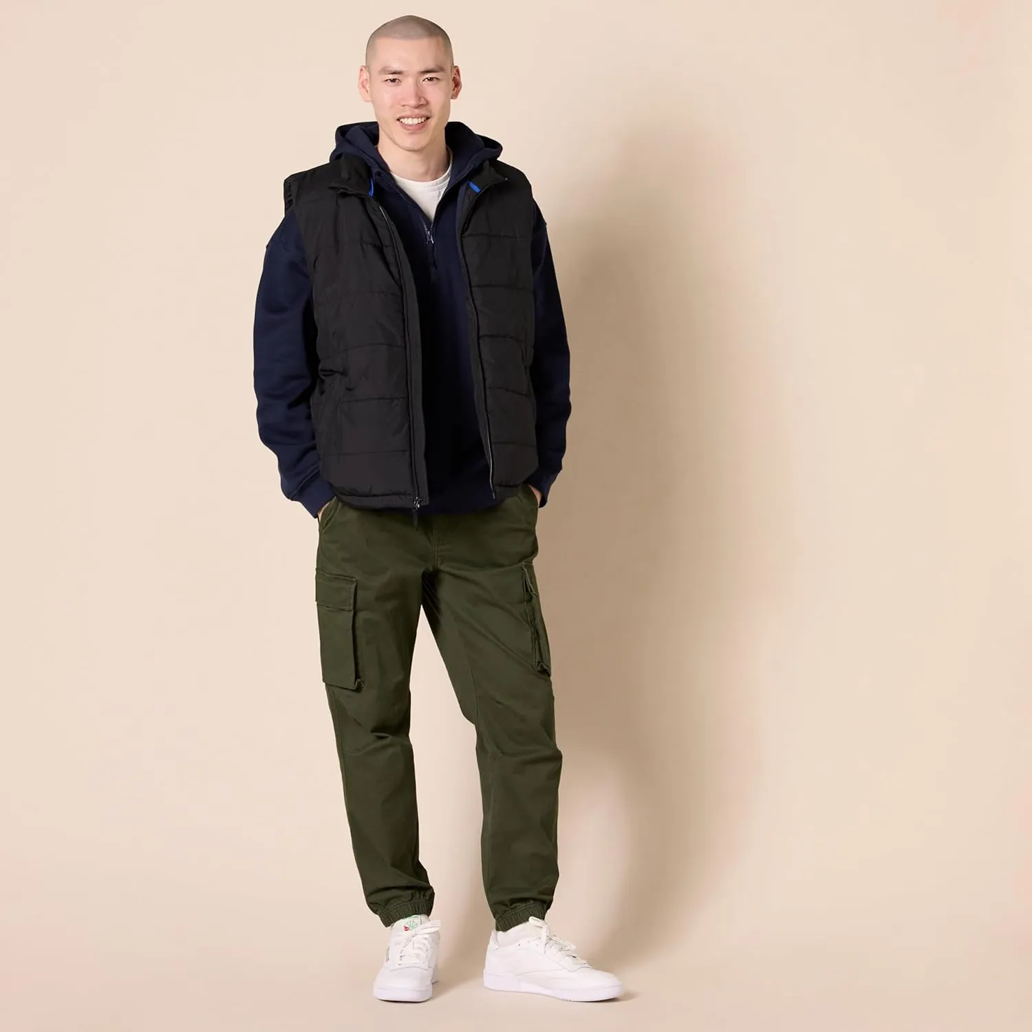 Amazon Essentials Men's Drawstring-Waist Regular-Fit Cargo Jogger