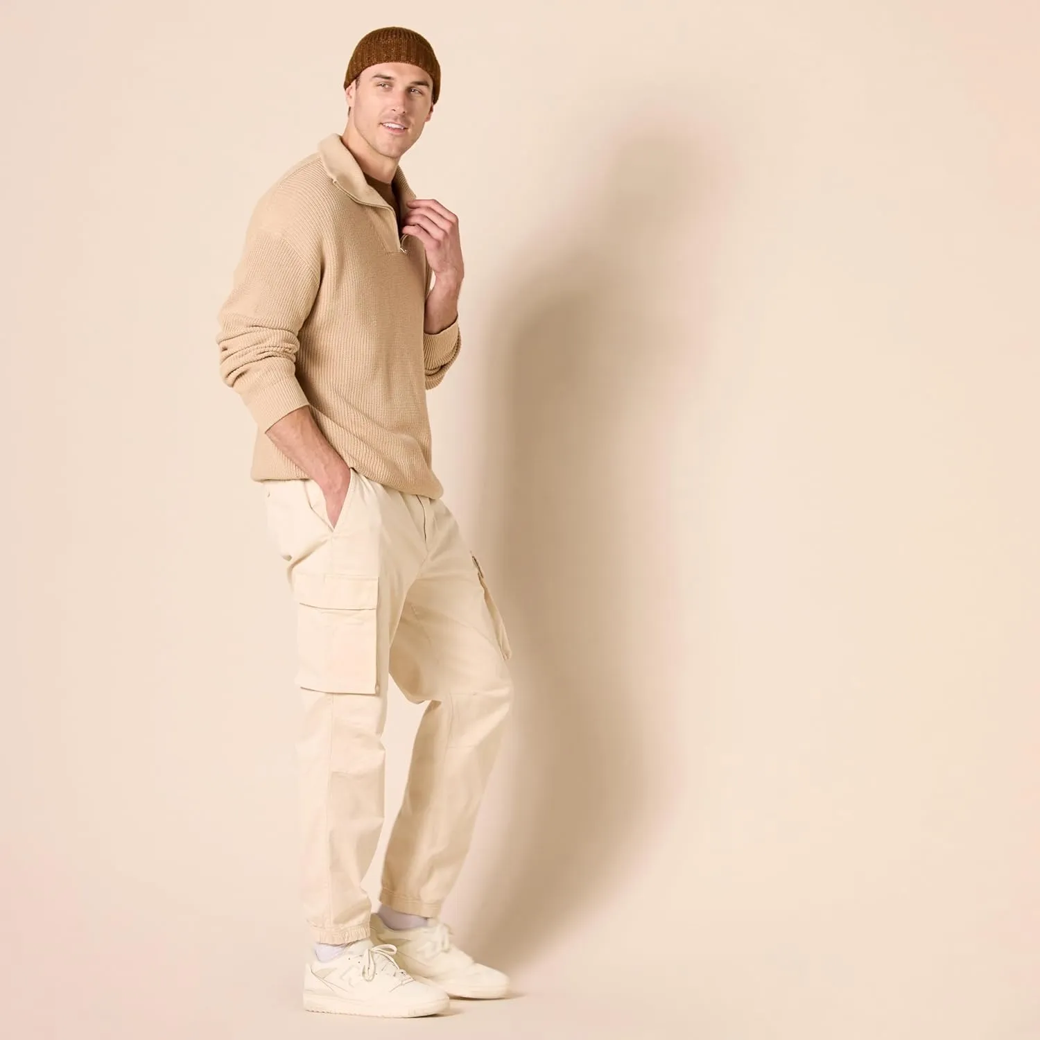 Amazon Essentials Men's Drawstring-Waist Regular-Fit Cargo Jogger