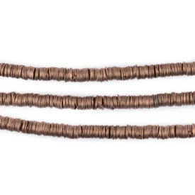 Antiqued Copper Interlocking Crisp Beads (4mm)