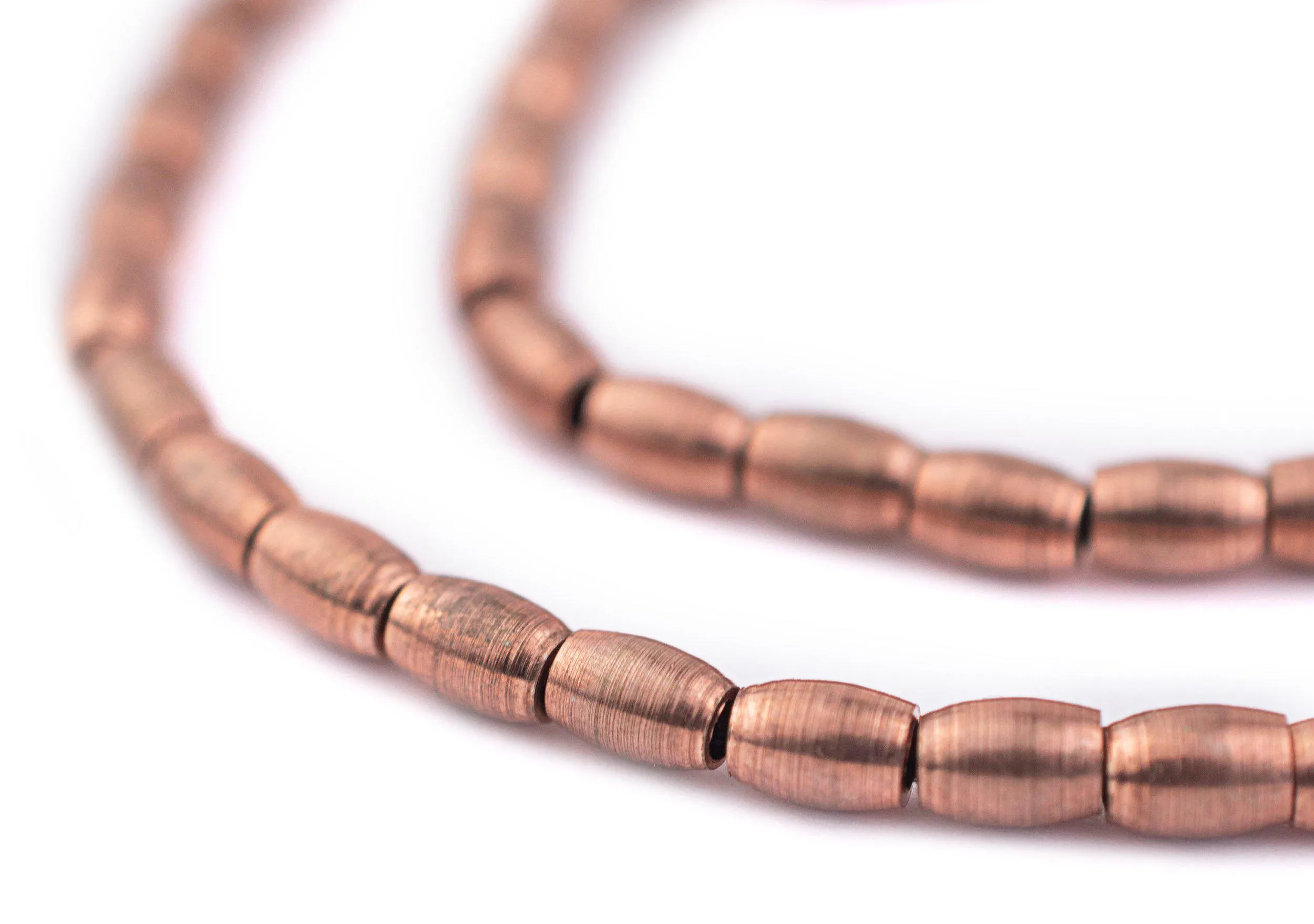 Antiqued Copper Oval Spacer Beads (5x4mm)
