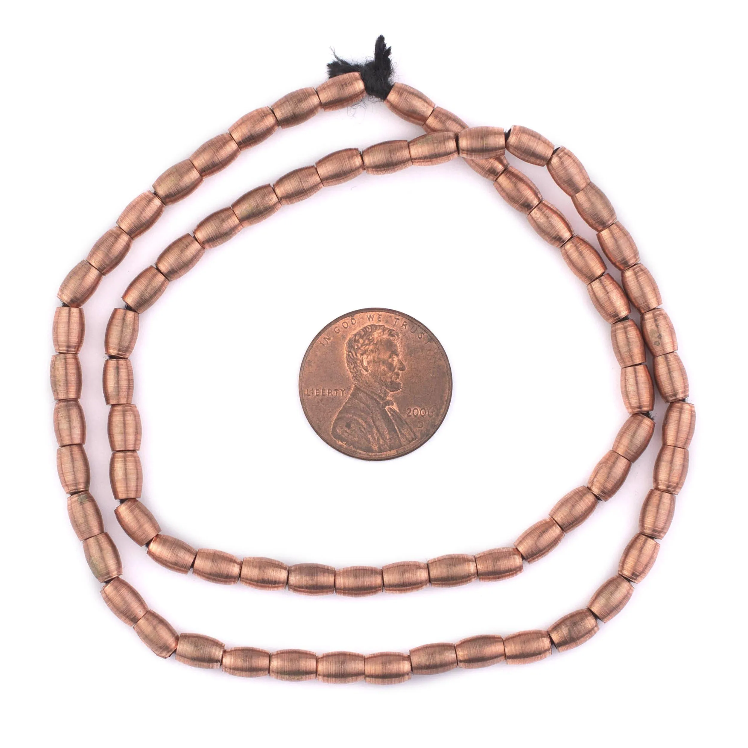 Antiqued Copper Oval Spacer Beads (5x4mm)