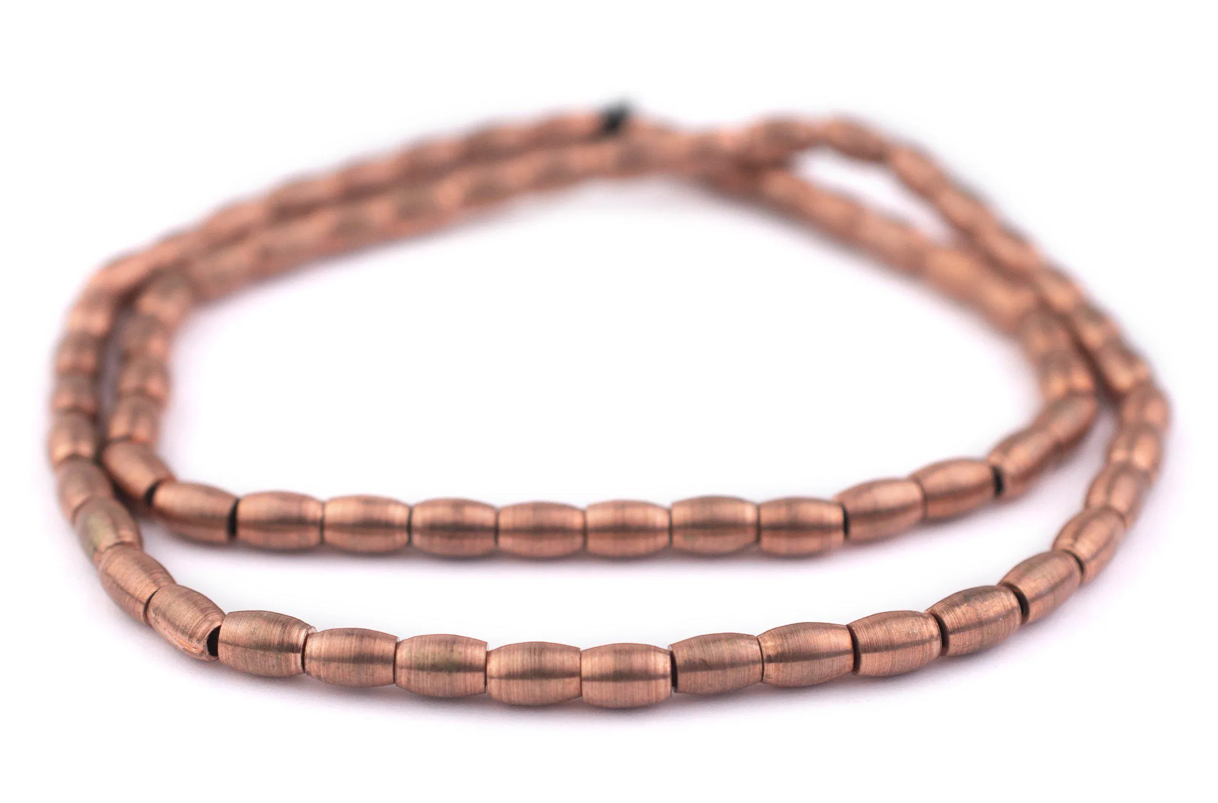 Antiqued Copper Oval Spacer Beads (5x4mm)