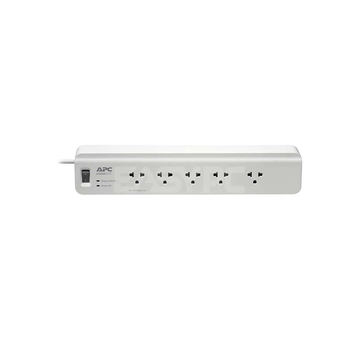 APC PM53-VN 5 Outlet 3 meter Cord  230V To prevent damage to your equipment from electric power surges and spikes Surge Protector