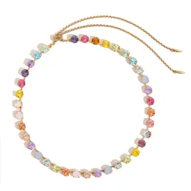 Arista Slider Necklace in Blossom Ombré