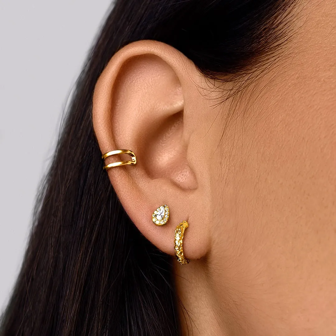Asana Drop Gold Single Earring