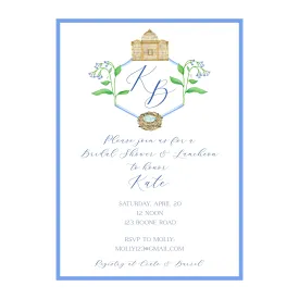 Bird & Bloom Party Invitation
