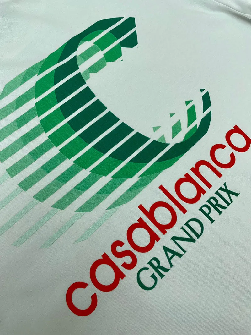 CASABLANCA Grand Prix Logo Double Sided Tee White