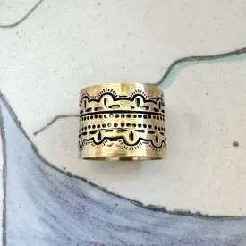 Classic Brass Bandana Slide Ring by Handker