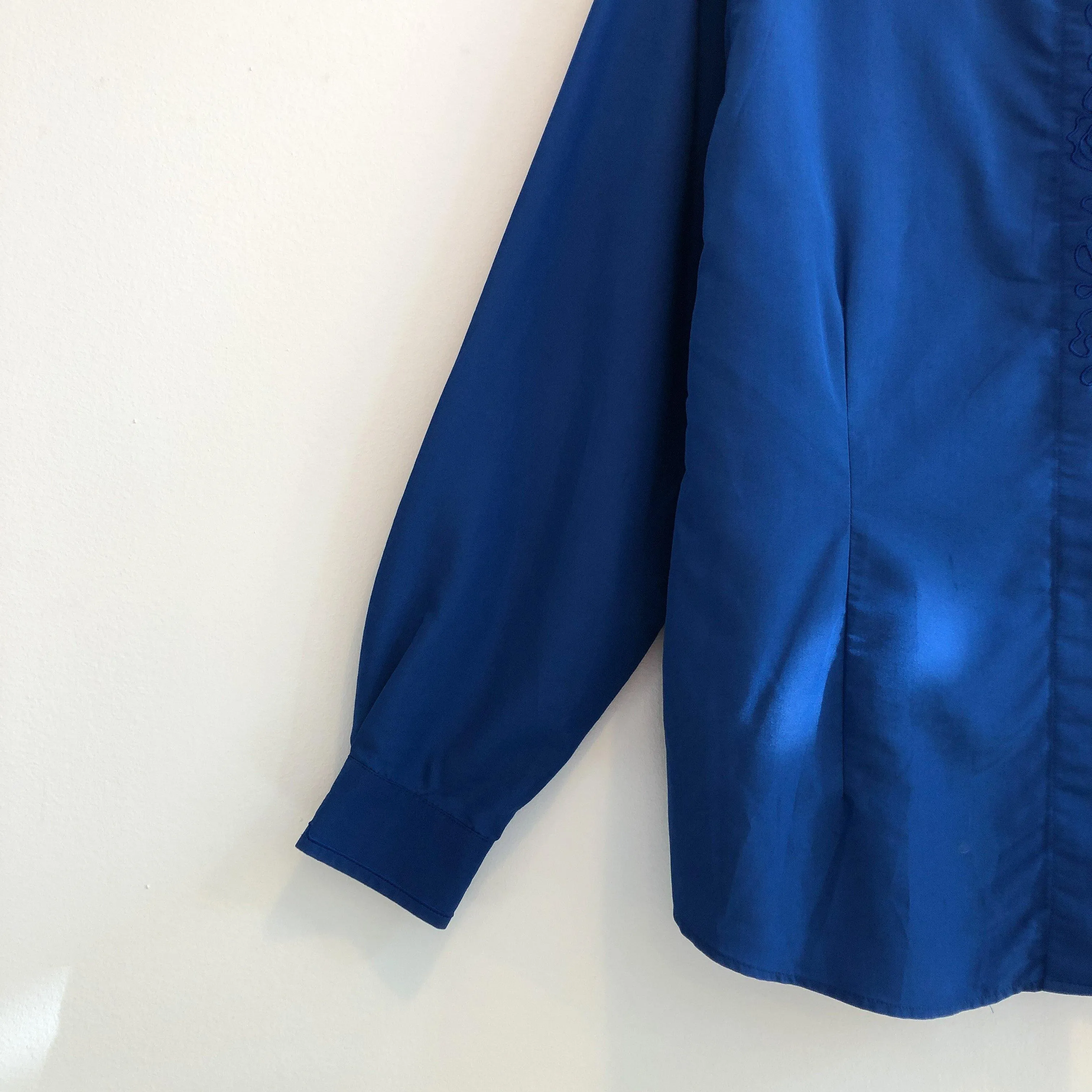 Cobalt Blue Line Art Blouse