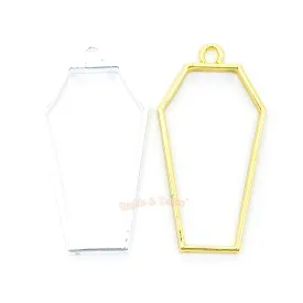 Coffin Open Bezel Charm (4 pieces)