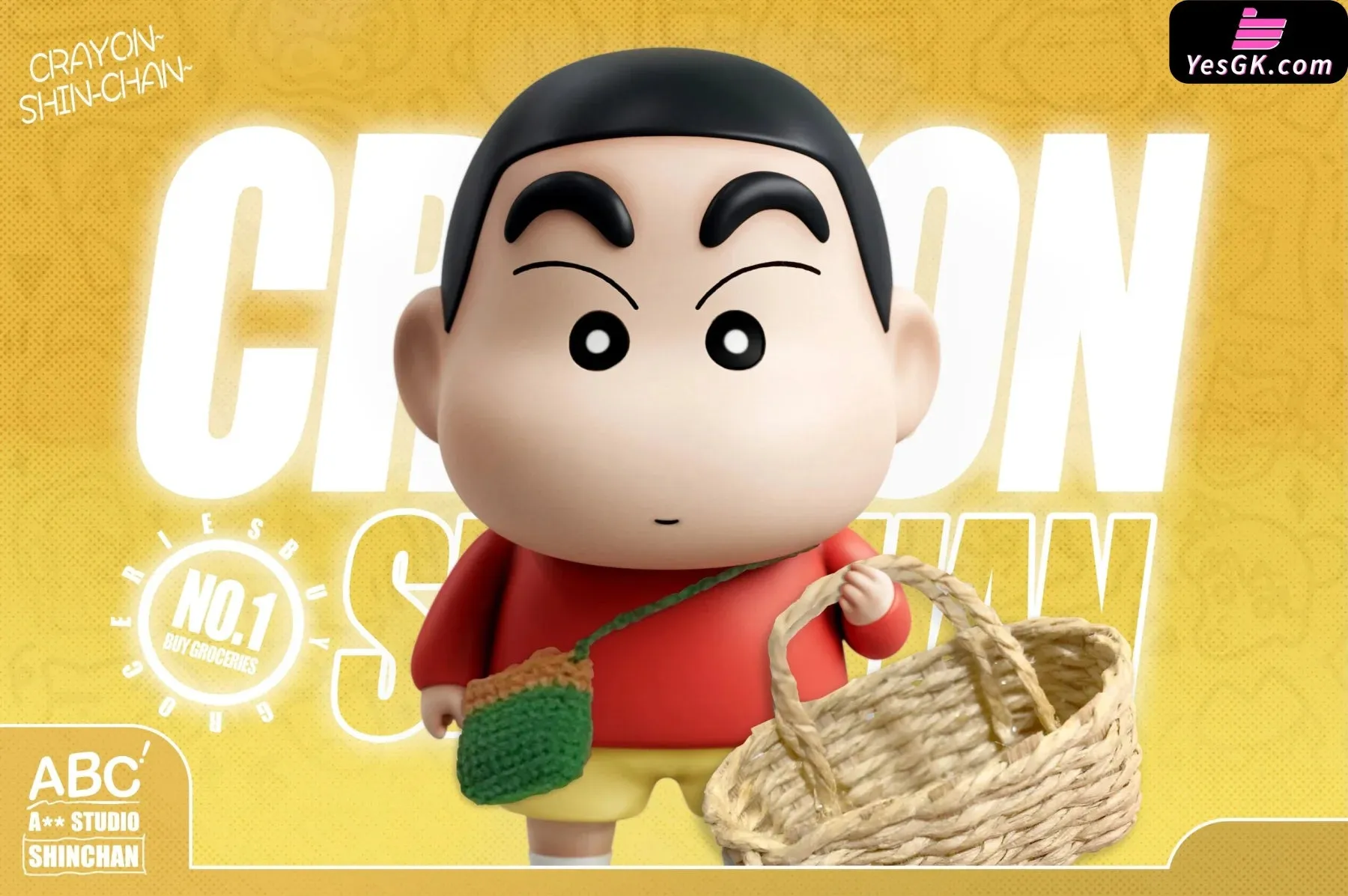 Crayon Shin-chan ABC Antique Crayon Shin-chan Series NO.1 Shopping Nohara Shinnosuke Resin Statue - ABC Studio [Pre-Order]