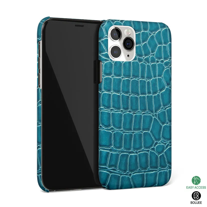 Croco Blue Phone Cover | Matte Case