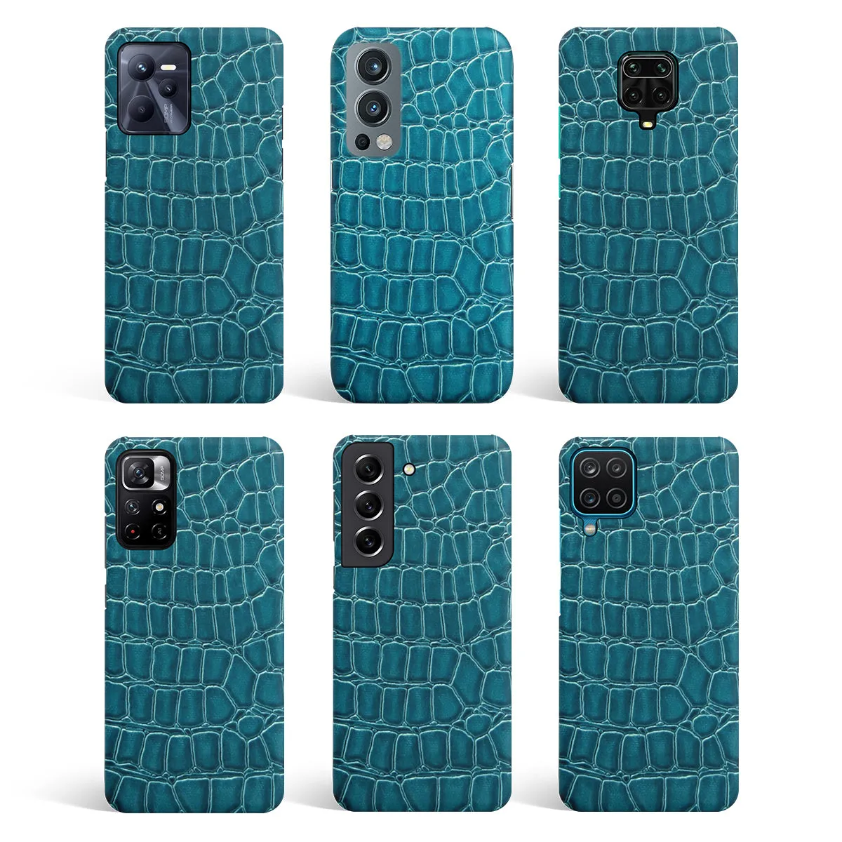 Croco Blue Phone Cover | Matte Case