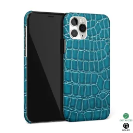 Croco Blue Phone Cover | Matte Case