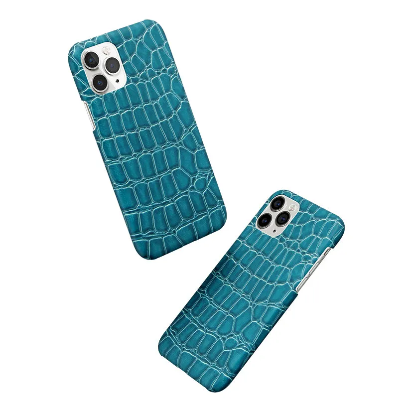 Croco Blue Phone Cover | Matte Case