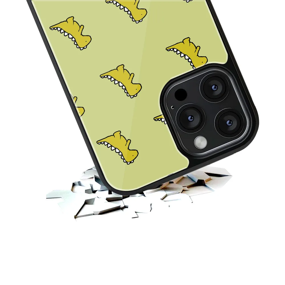 Dino Golden Phone Cover | Glass Case