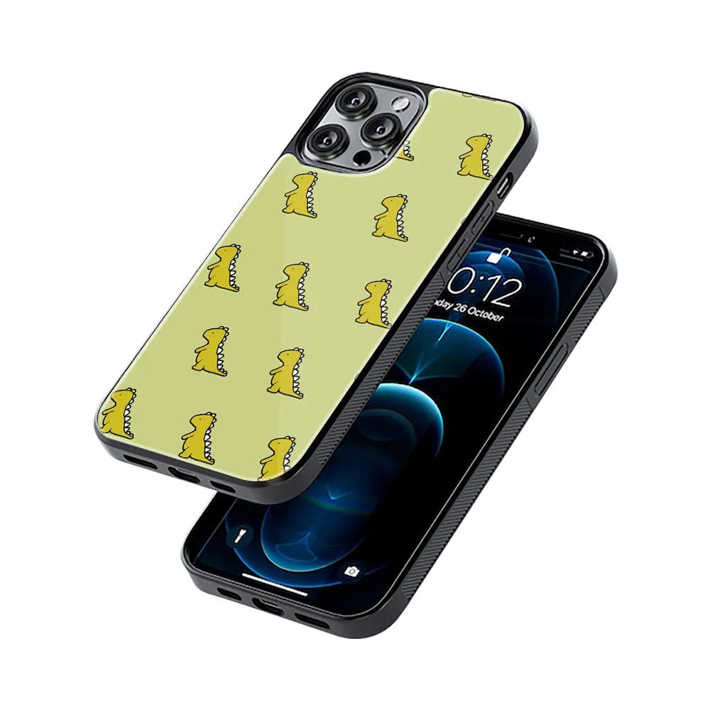 Dino Golden Phone Cover | Glass Case