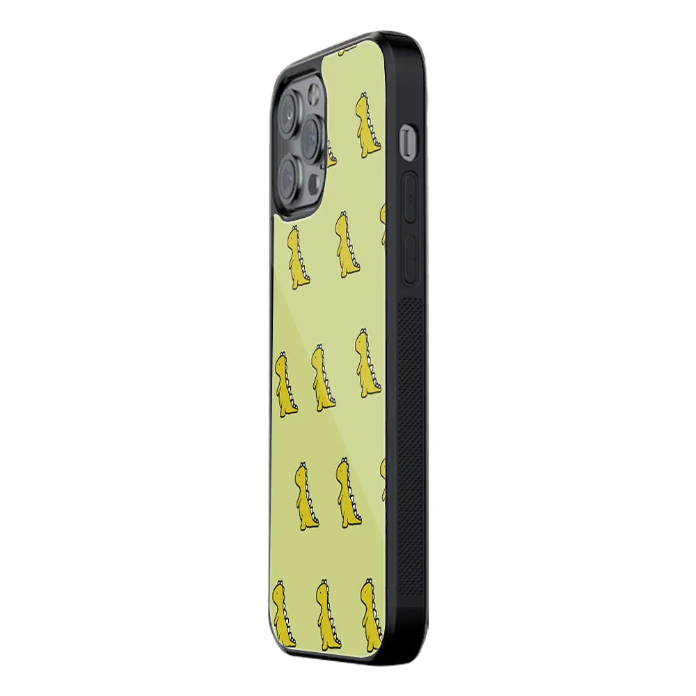 Dino Golden Phone Cover | Glass Case