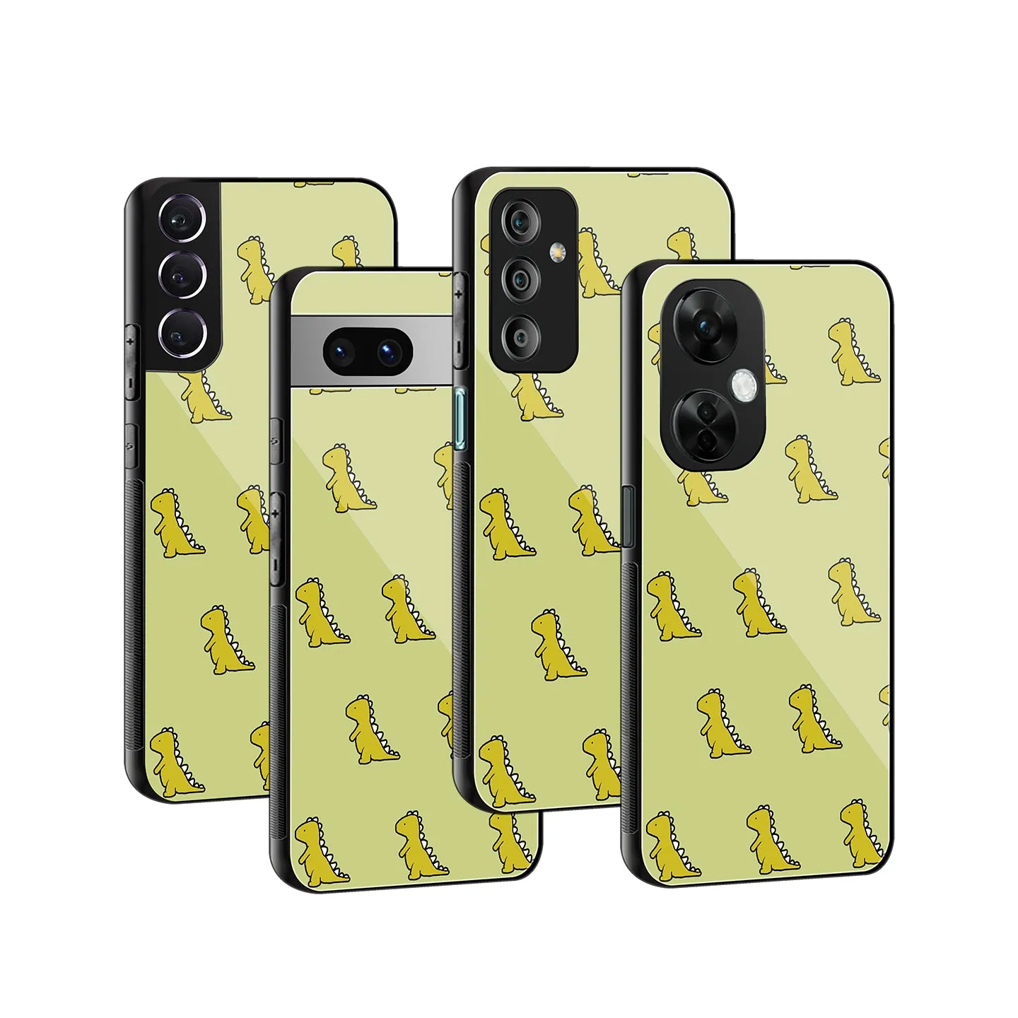 Dino Golden Phone Cover | Glass Case