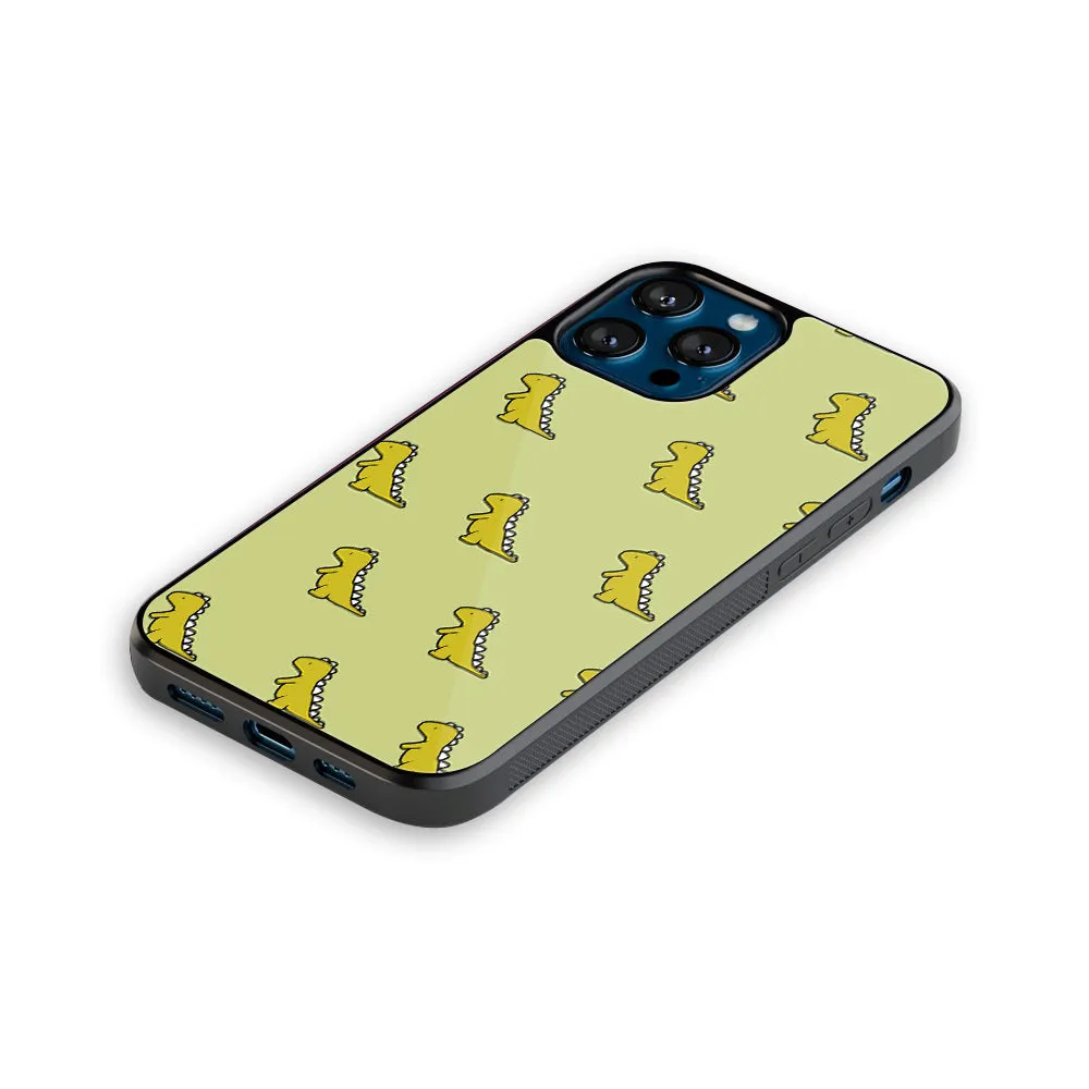 Dino Golden Phone Cover | Glass Case