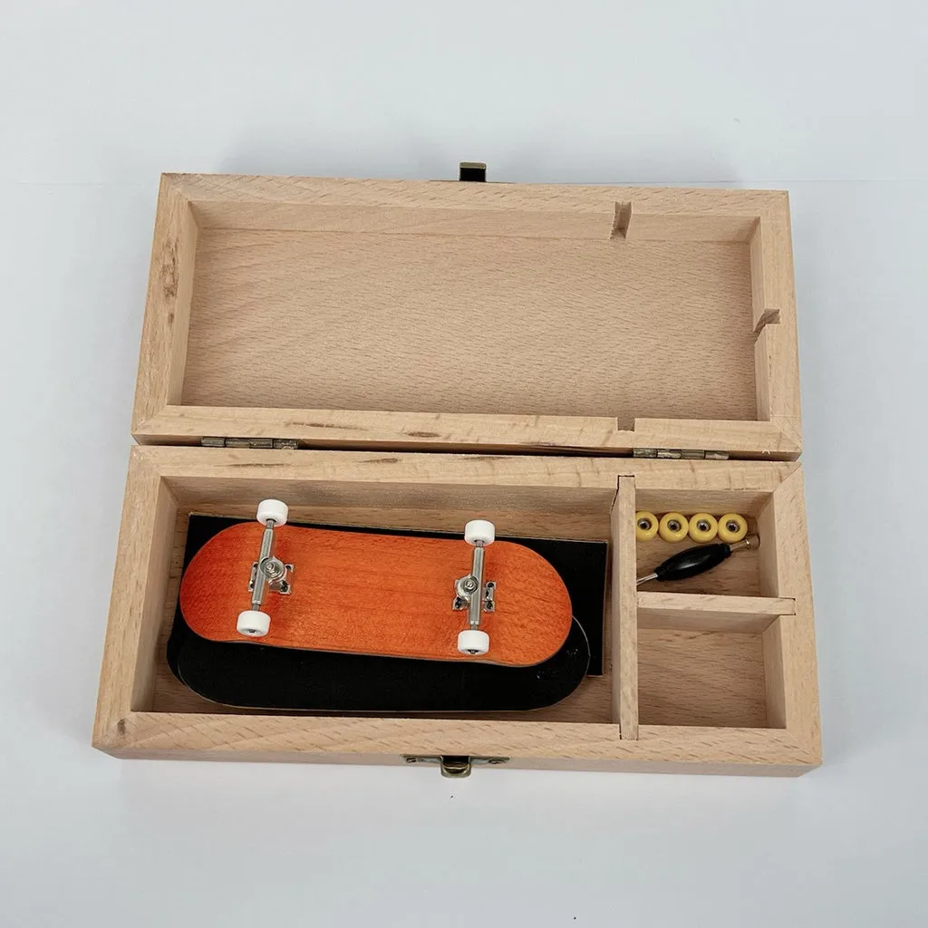 Dual Purpose Fingerboards Storage Wooden Box