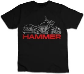 for Hammer 2005-2018 Fans, Stylish Biker T-Shirts with Motorcycle-Inspired Design