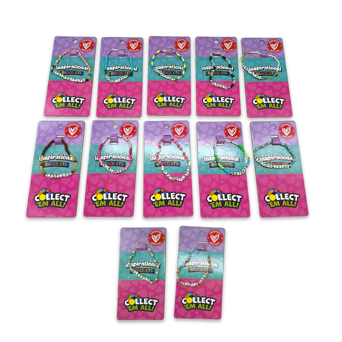 Friendship Inspirational Bead Bracelet - 24 Pieces Per Retail Ready Display 25081