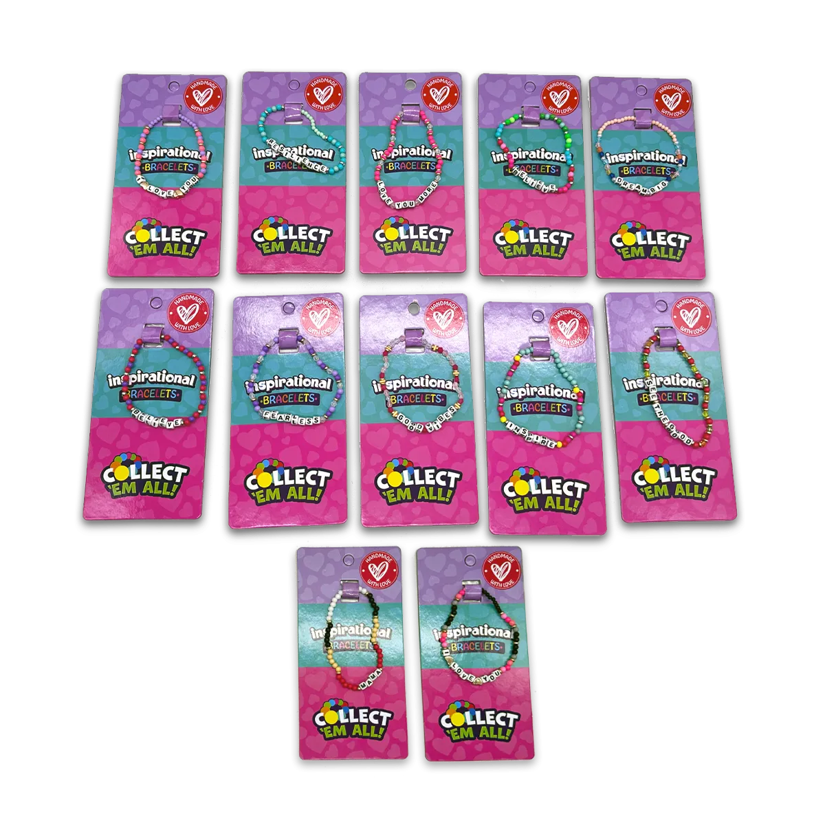 Friendship Inspirational Bead Bracelet - 24 Pieces Per Retail Ready Display 25081
