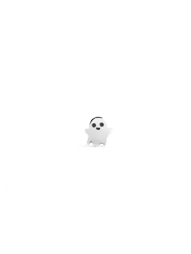 Ghost Silver Single Earring
