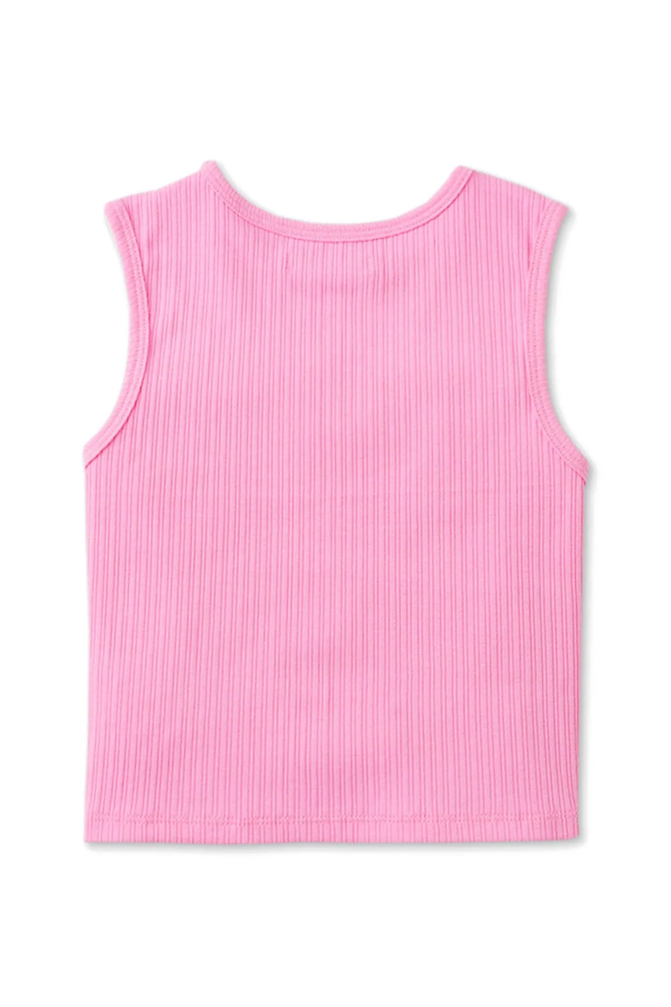 Gingersnaps Shoulder Cut-Out Rib Tank Top