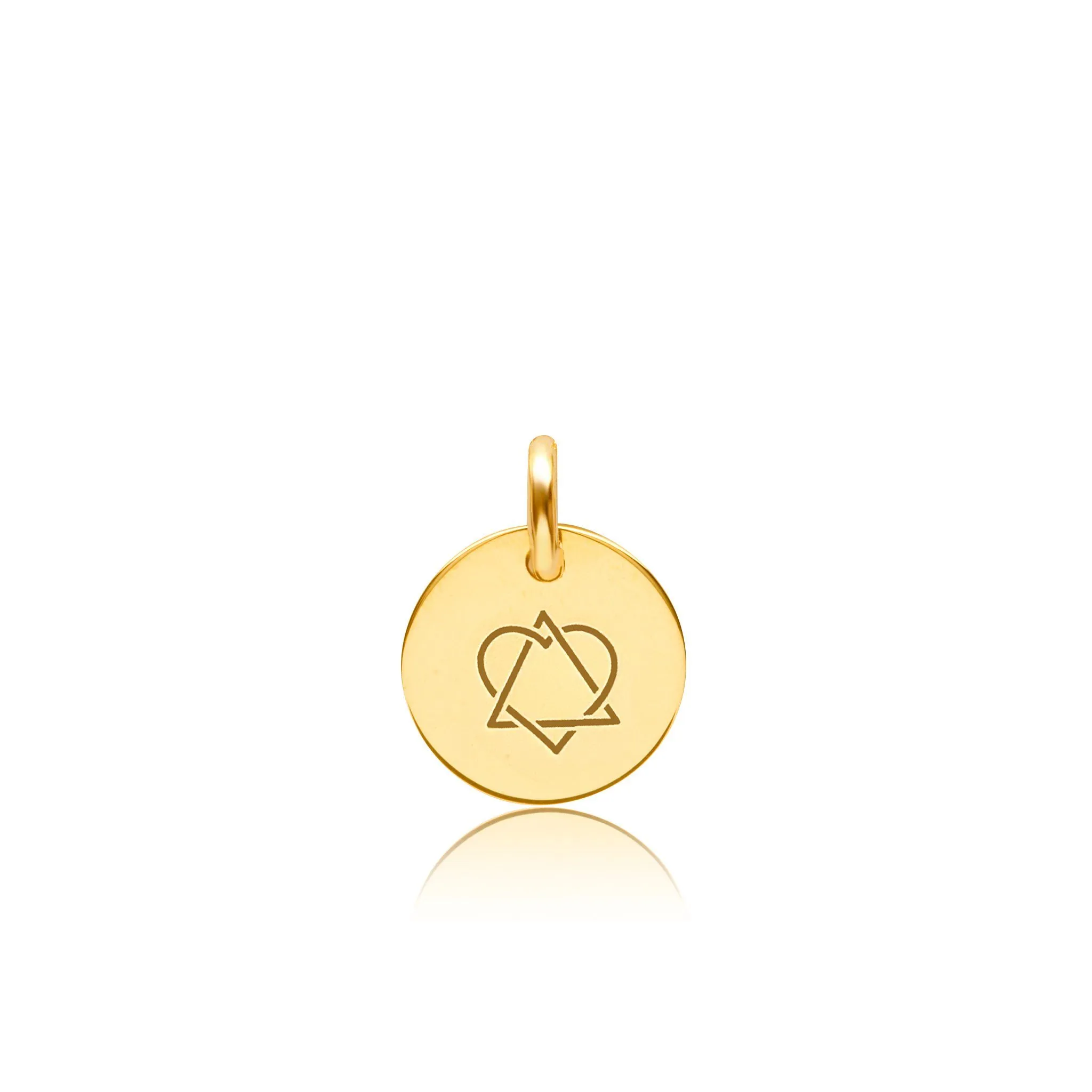 Gold Engravable Adoption Charm